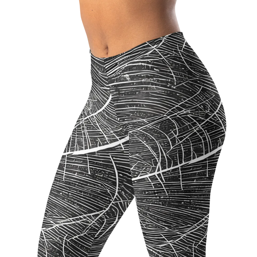 Silver Echo on Leggings — Left Front