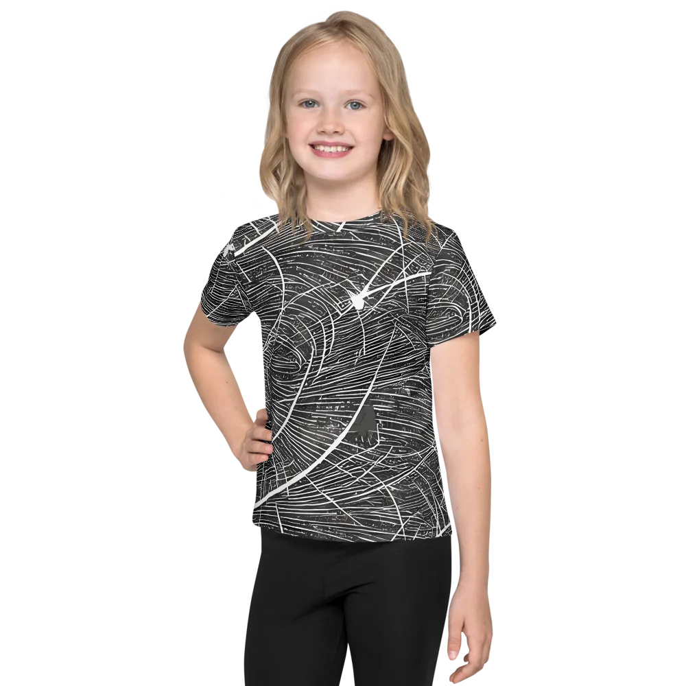 Silver Echo on Kids Crew Neck T-Shirt — Front