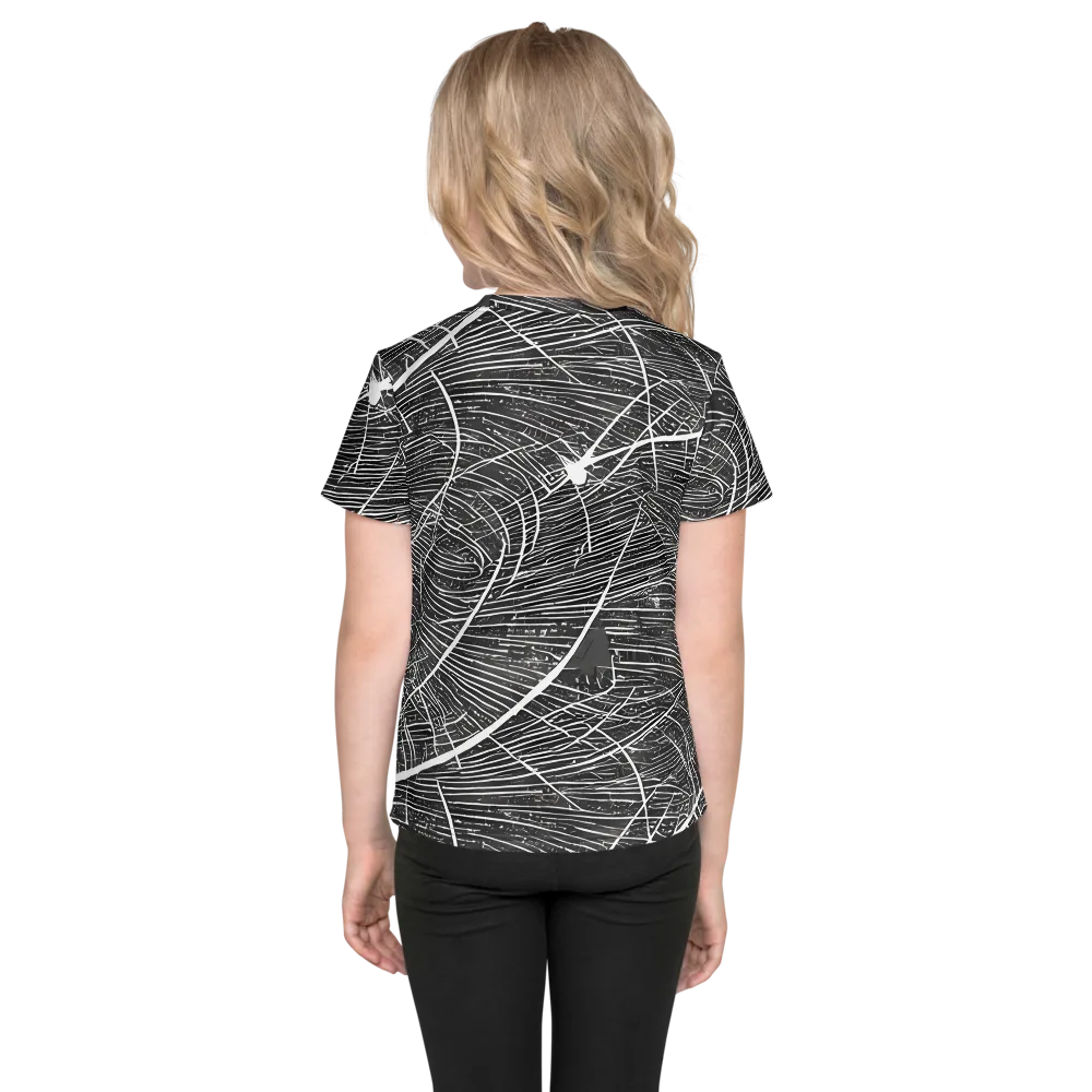 Silver Echo on Kids Crew Neck T-Shirt — Back