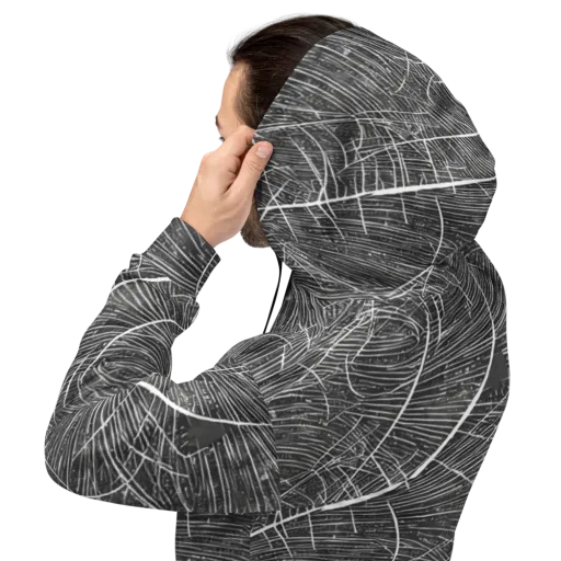 Silver Echo on a Hoodie
