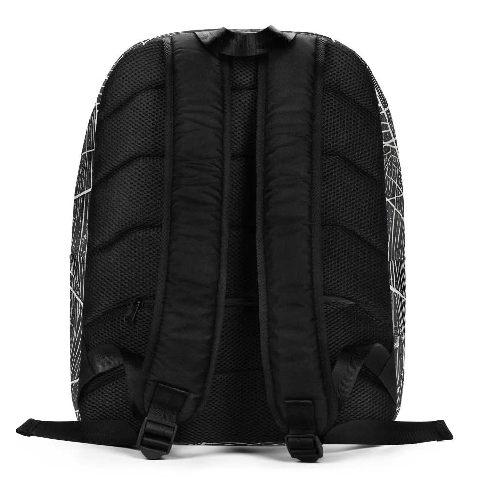 Silver Echo on Minimalist Backpack — Back