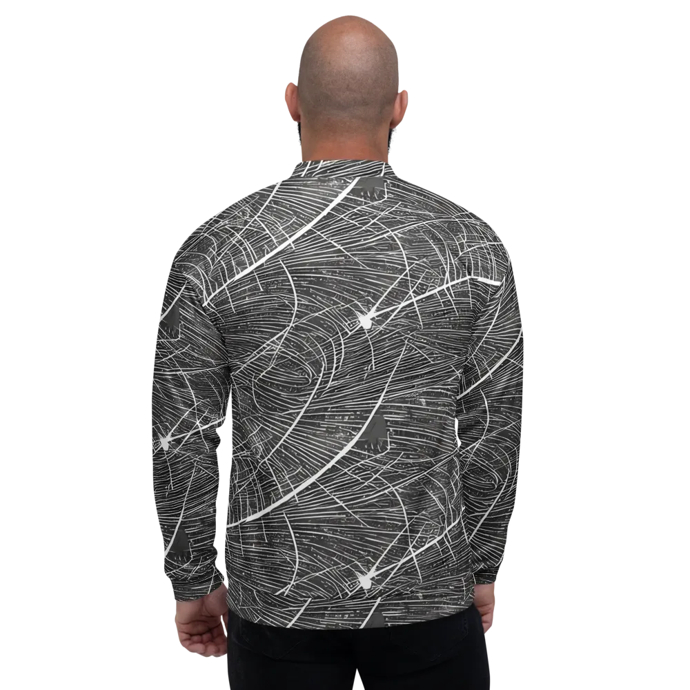 Silver Echo on Bomber Jacket — Back