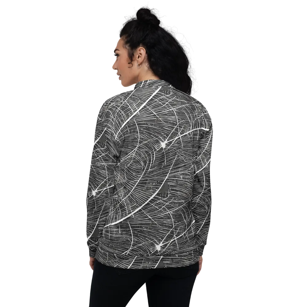 Silver Echo on Bomber Jacket — Back
