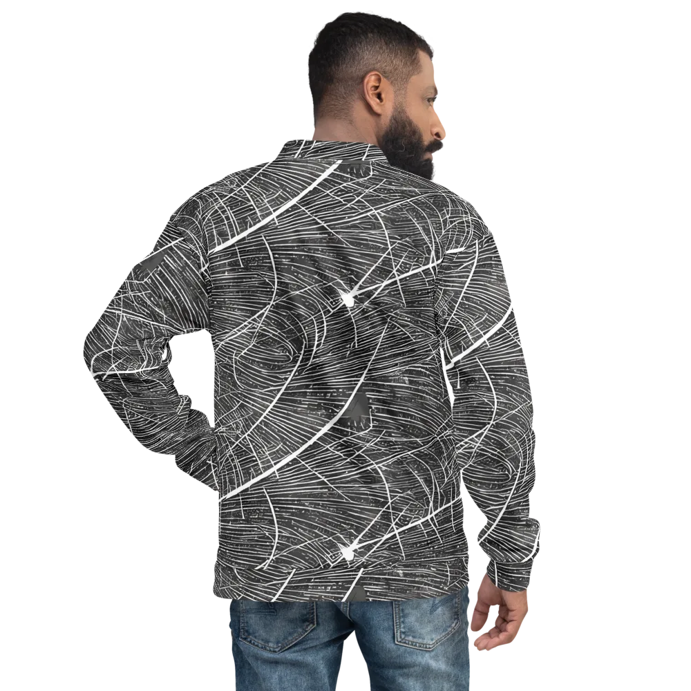Silver Echo on Bomber Jacket — Back