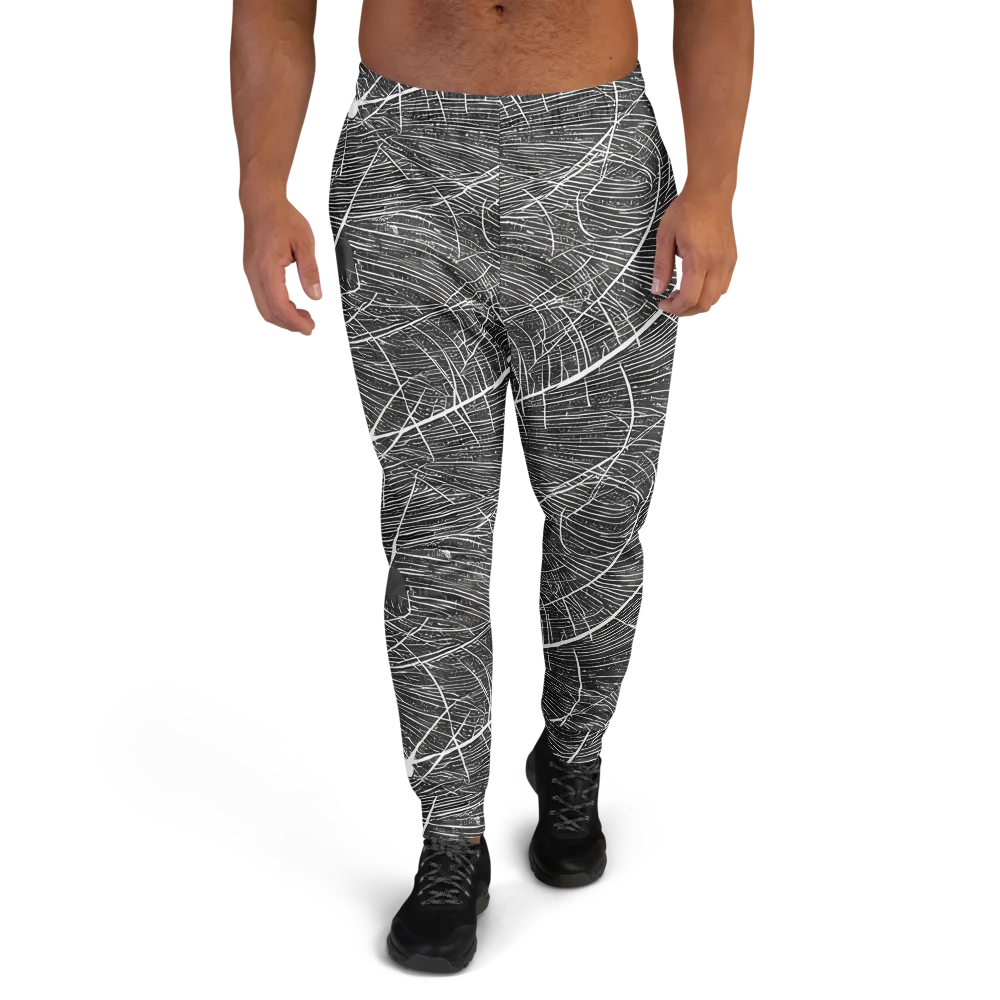 Silver Echo on Men's Joggers — Front