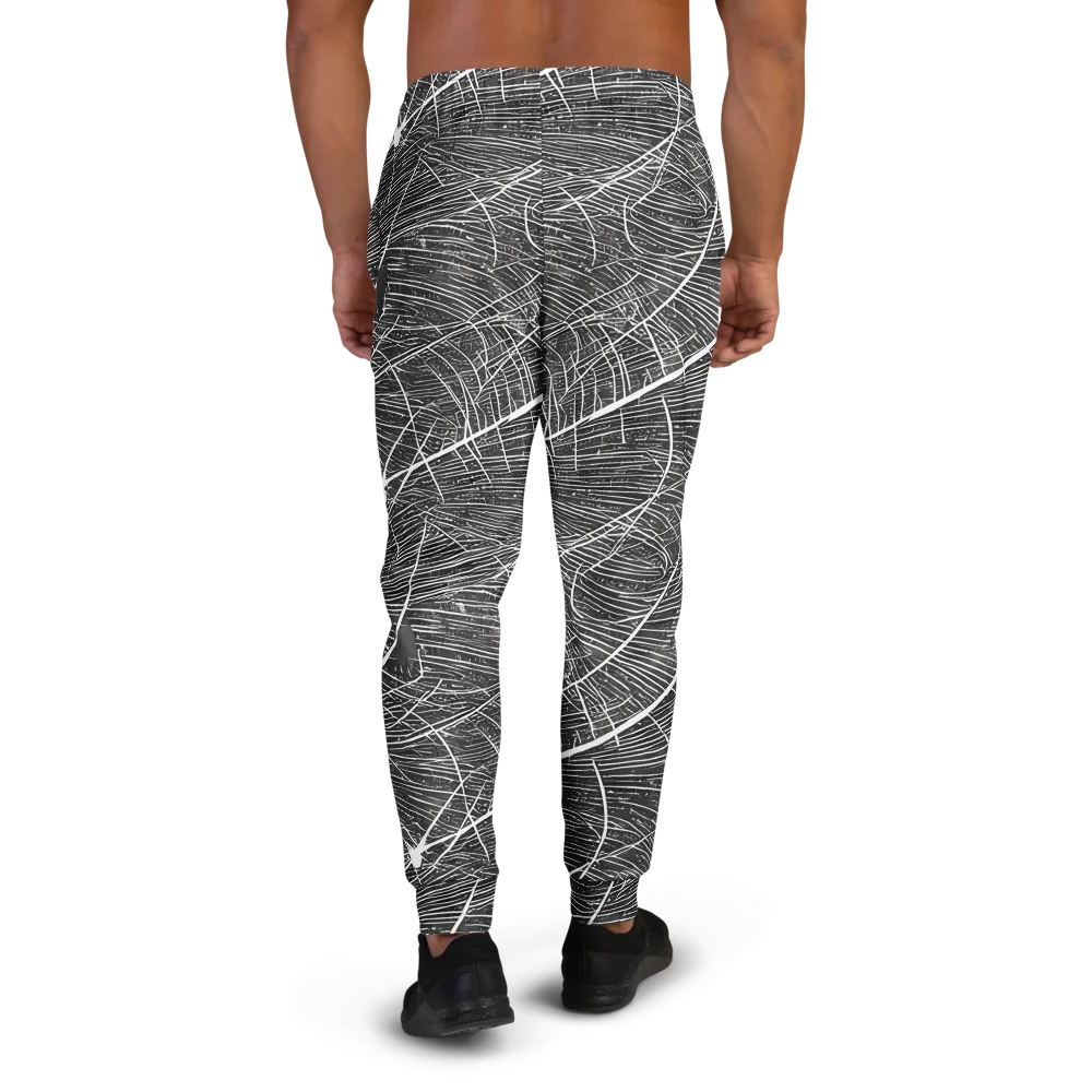 Silver Echo on Men's Joggers — Back
