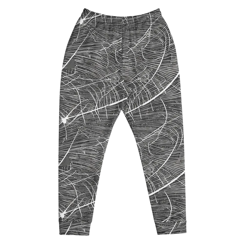 Silver Echo on Men's Joggers — Front