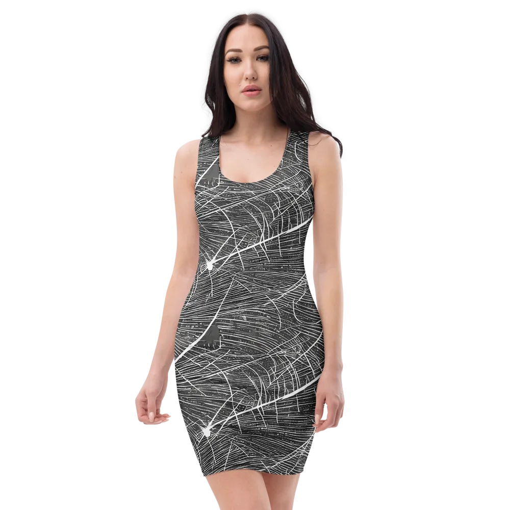Silver Echo on Bodycon Dress — Front