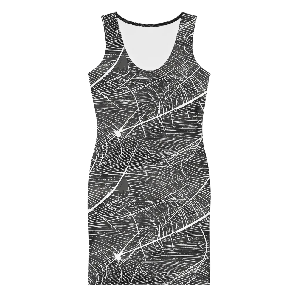 Silver Echo on Bodycon Dress — Front
