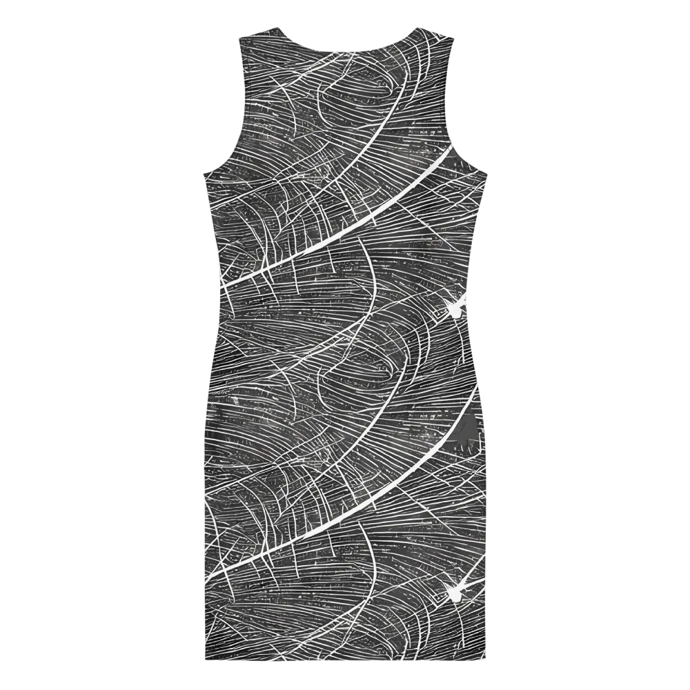 Silver Echo on Bodycon Dress — Back