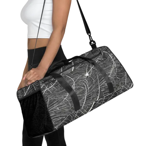 Silver Echo on a Duffle Bag