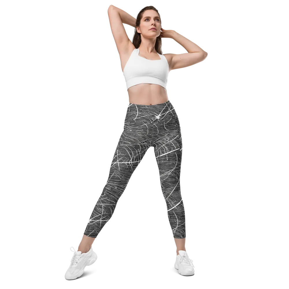 Silver Echo on Leggings with Pockets — Front