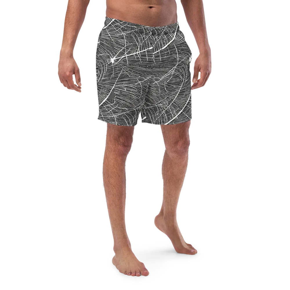 Silver Echo on Swim Trunks — Front