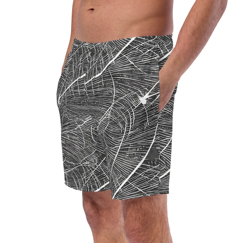 Silver Echo on Swim Trunks — Left Front