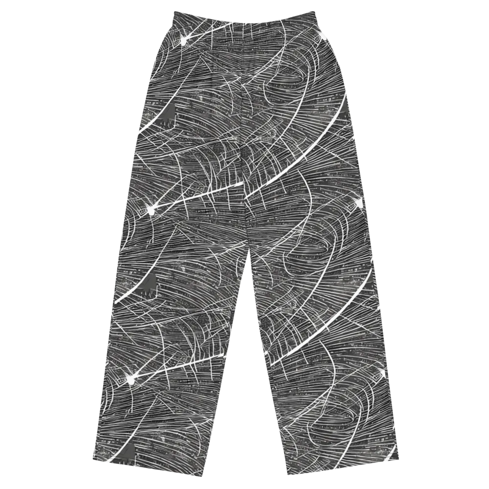 Silver Echo on Wide-Leg Pants — Front