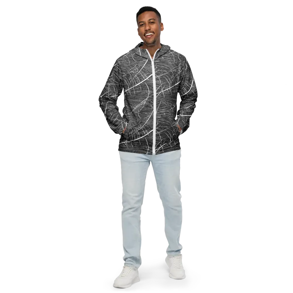 Silver Echo on Men's Windbreaker — Front
