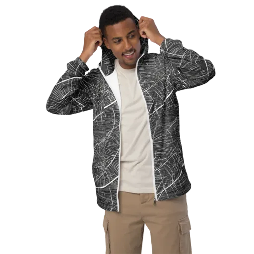 Silver Echo on a Men's Windbreaker