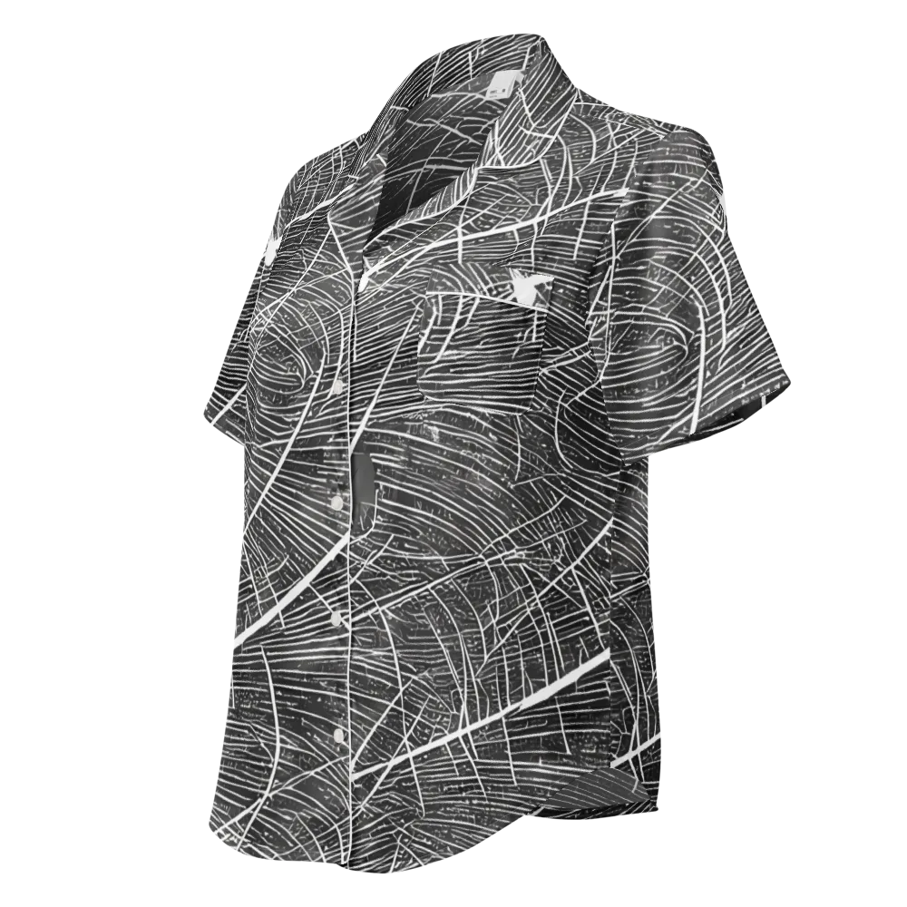 Silver Echo on Women's Short Sleeve Pajama Top — Left Front