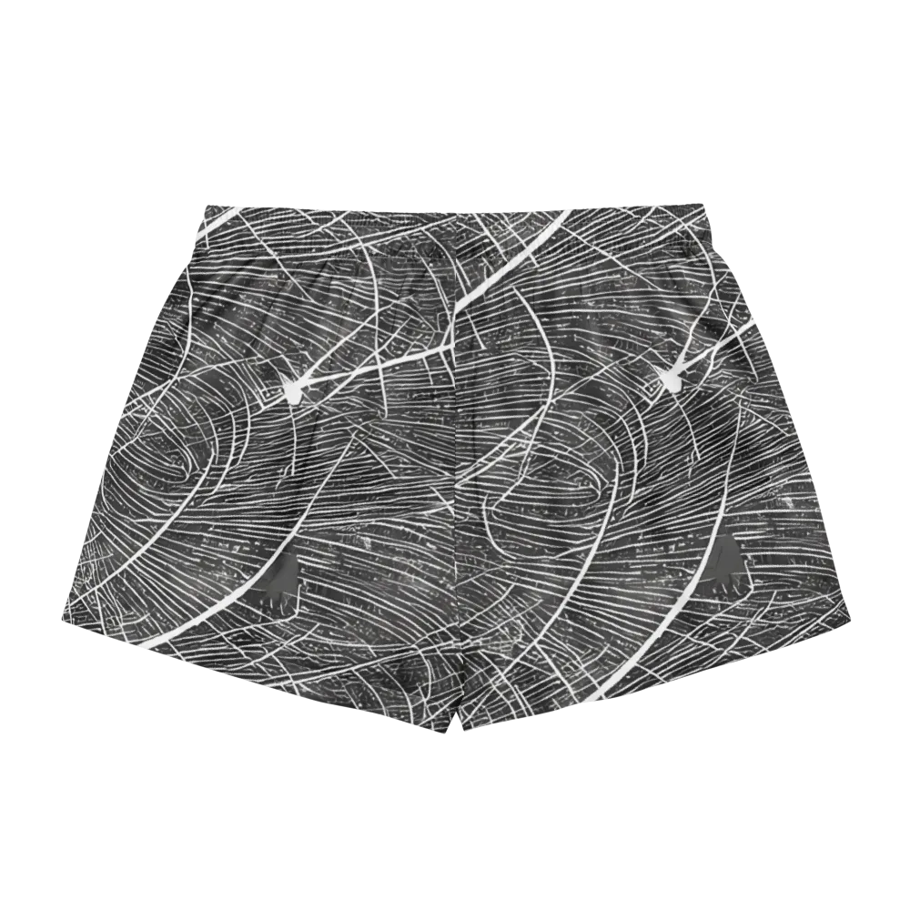 Silver Echo on Women's Pajama Shorts — Back