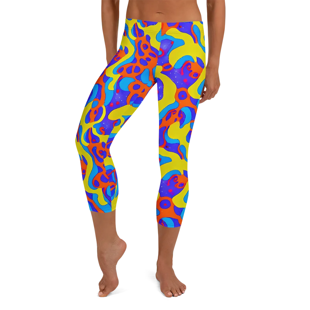 Elmyr's Enigma on Capri Leggings — Front