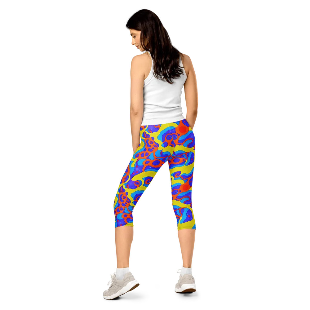 Elmyr's Enigma on Capri Leggings — Back
