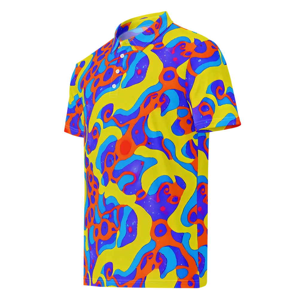Elmyr's Enigma on Men's Slim Fit Polo Shirt — Left Front