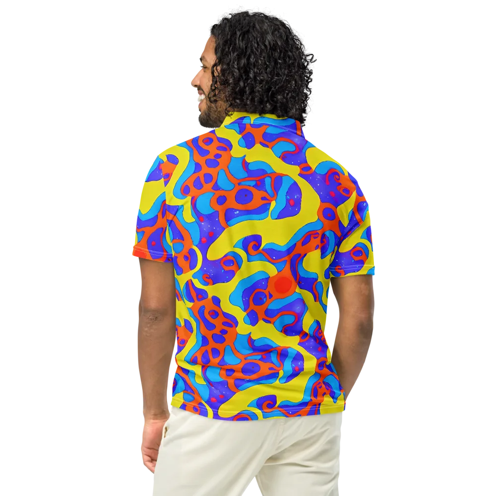 Elmyr's Enigma on Men's Slim Fit Polo Shirt — Back