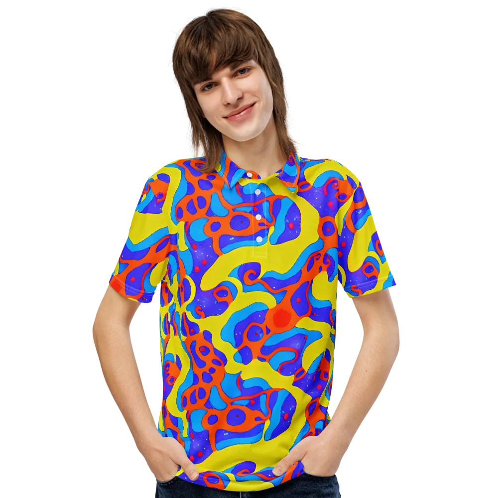 Elmyr's Enigma on Men's Slim Fit Polo Shirt — Front