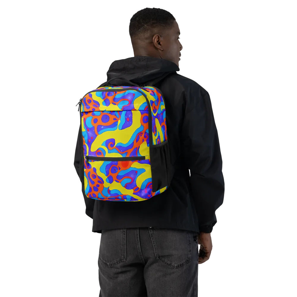 Elmyr's Enigma on Utility Backpack — Back