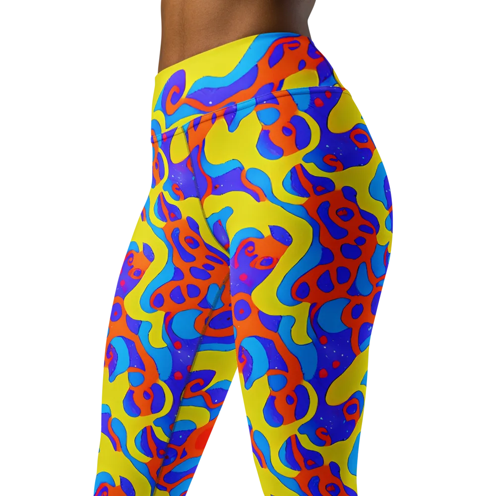 Elmyr's Enigma on Yoga Leggings — Left Front