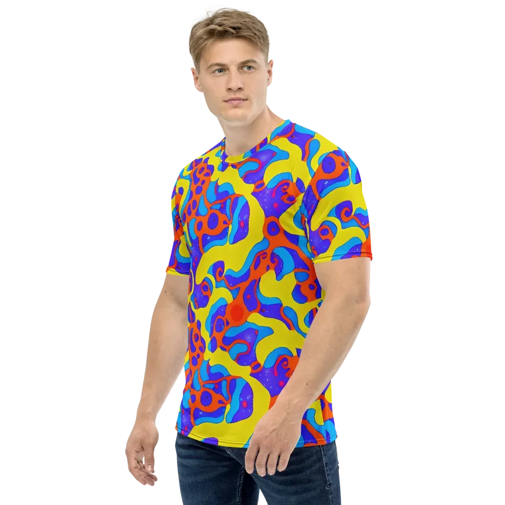 Elmyr's Enigma on Men's Crew Neck T-Shirt — Left