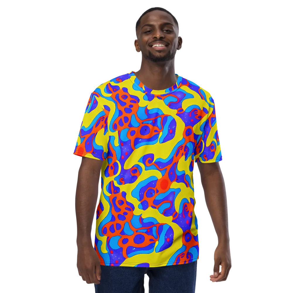 Elmyr's Enigma on Men's Crew Neck T-Shirt — Front