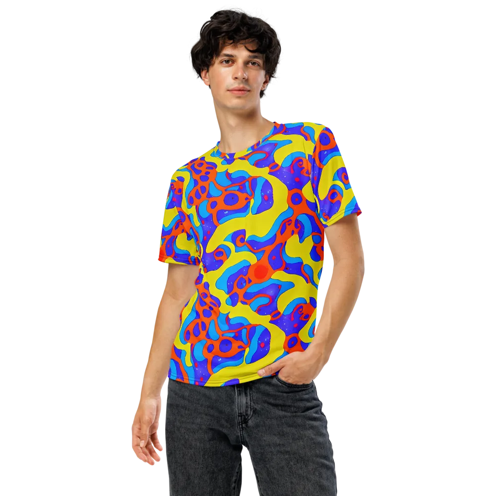Elmyr's Enigma on Men's Crew Neck T-Shirt — Front