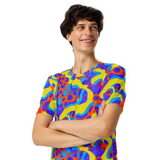 Elmyr's Enigma on a Men's Crew Neck T-Shirt