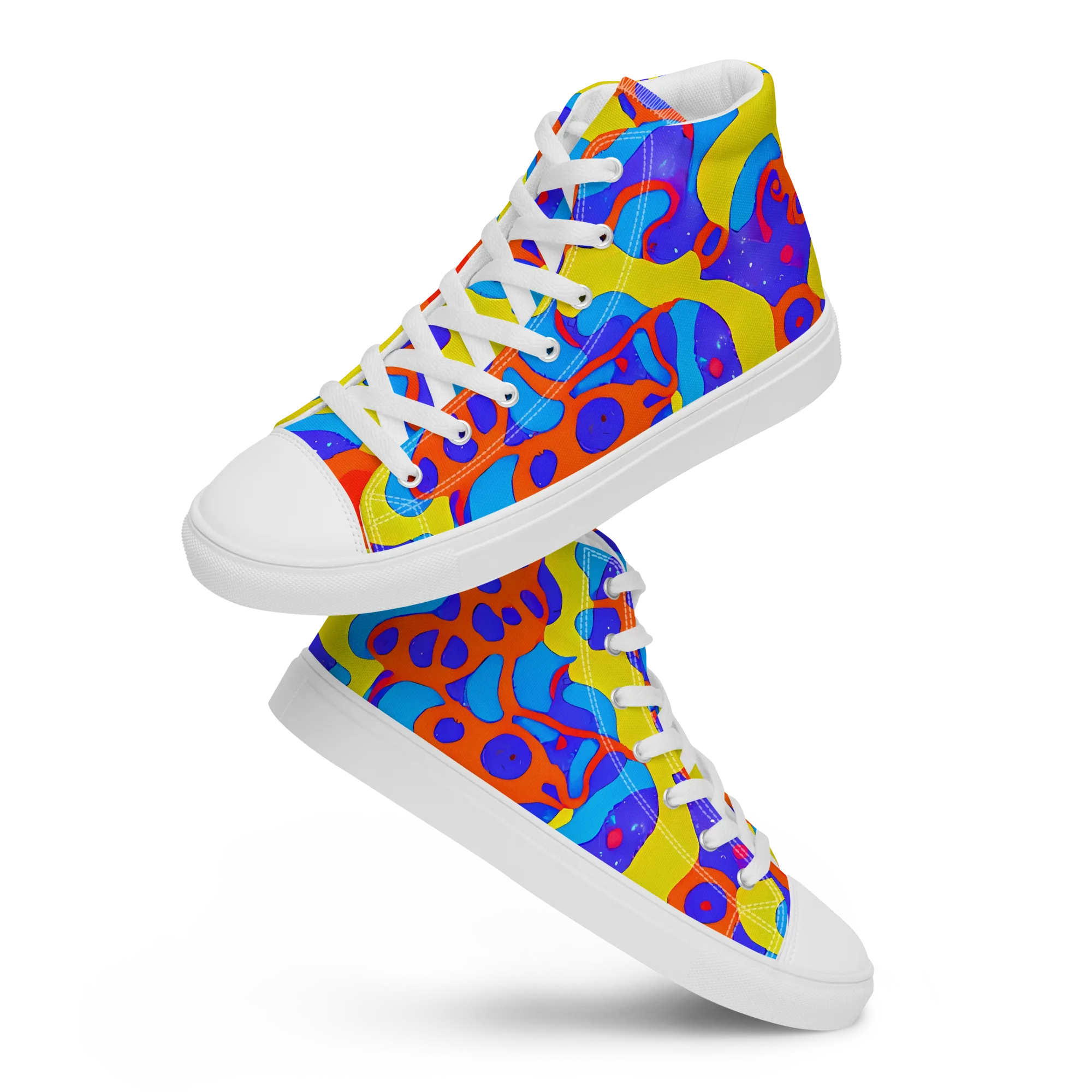 Elmyr's Enigma on Men's High Top Canvas Shoes — Front