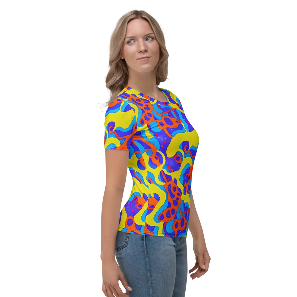 Elmyr's Enigma on Women's Crew Neck T-Shirt — Right