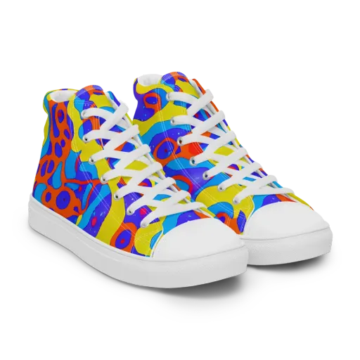 Elmyr's Enigma on a Women's High Top Canvas Shoes