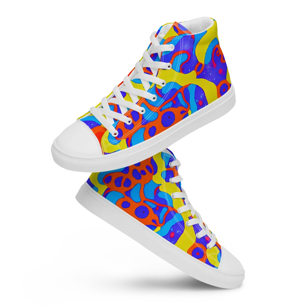 Elmyr's Enigma on Women's High Top Canvas Shoes — Front