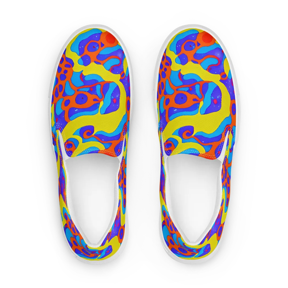Elmyr's Enigma on Men's Slip-On Canvas Shoes — Front