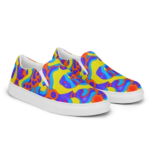 Elmyr's Enigma on a Men's Slip-On Canvas Shoes