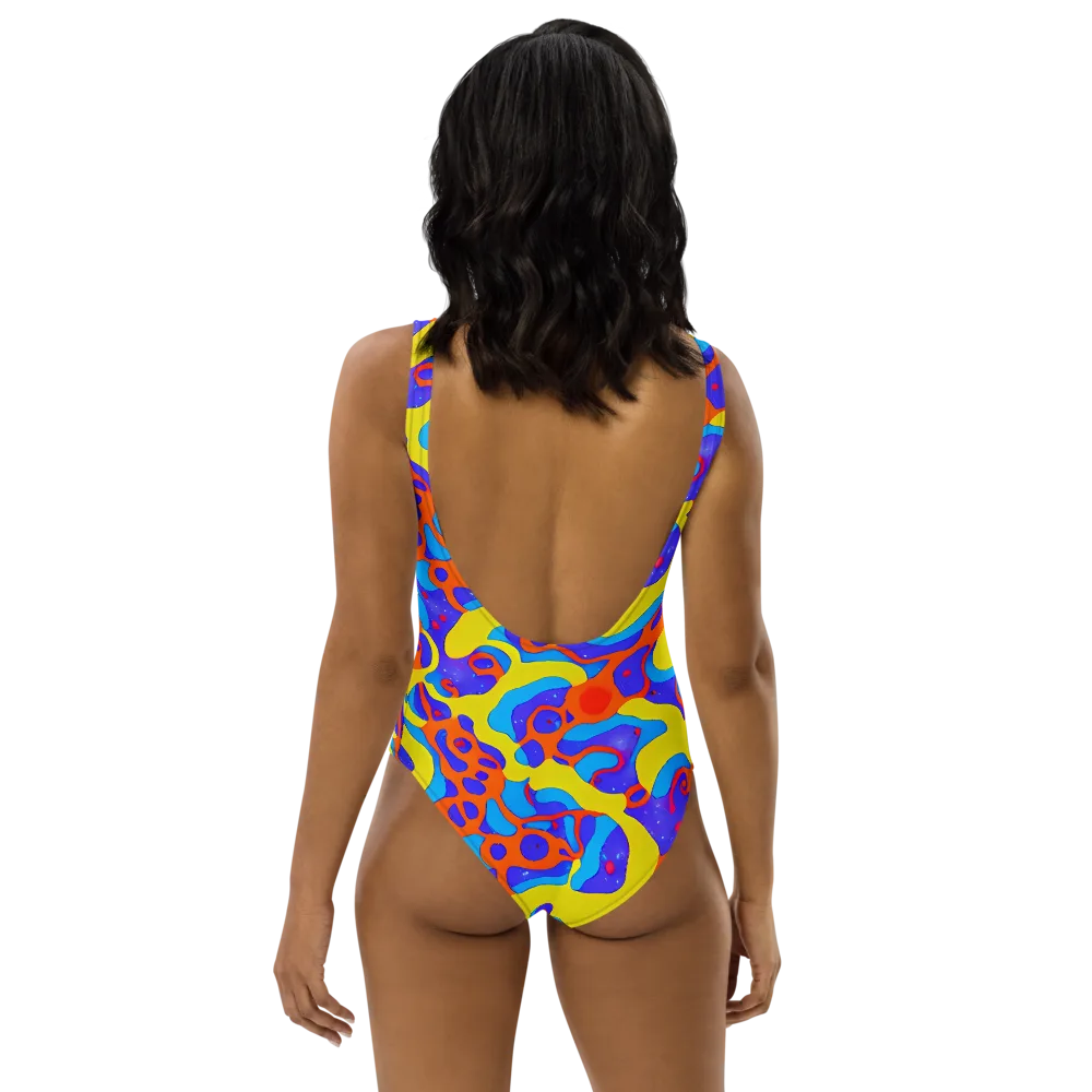 Elmyr's Enigma on One-Piece Swimsuit — Back