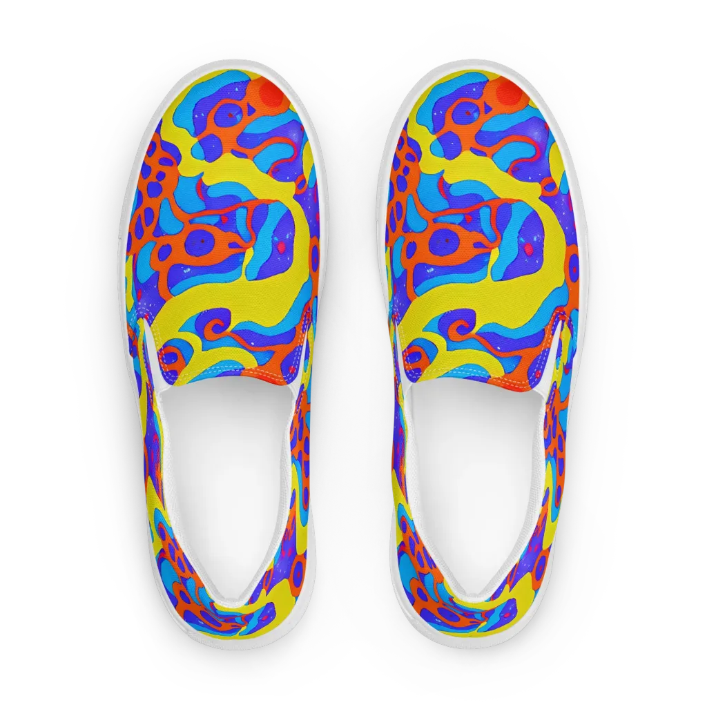 Elmyr's Enigma on Women's Slip-On Canvas Shoes — Front