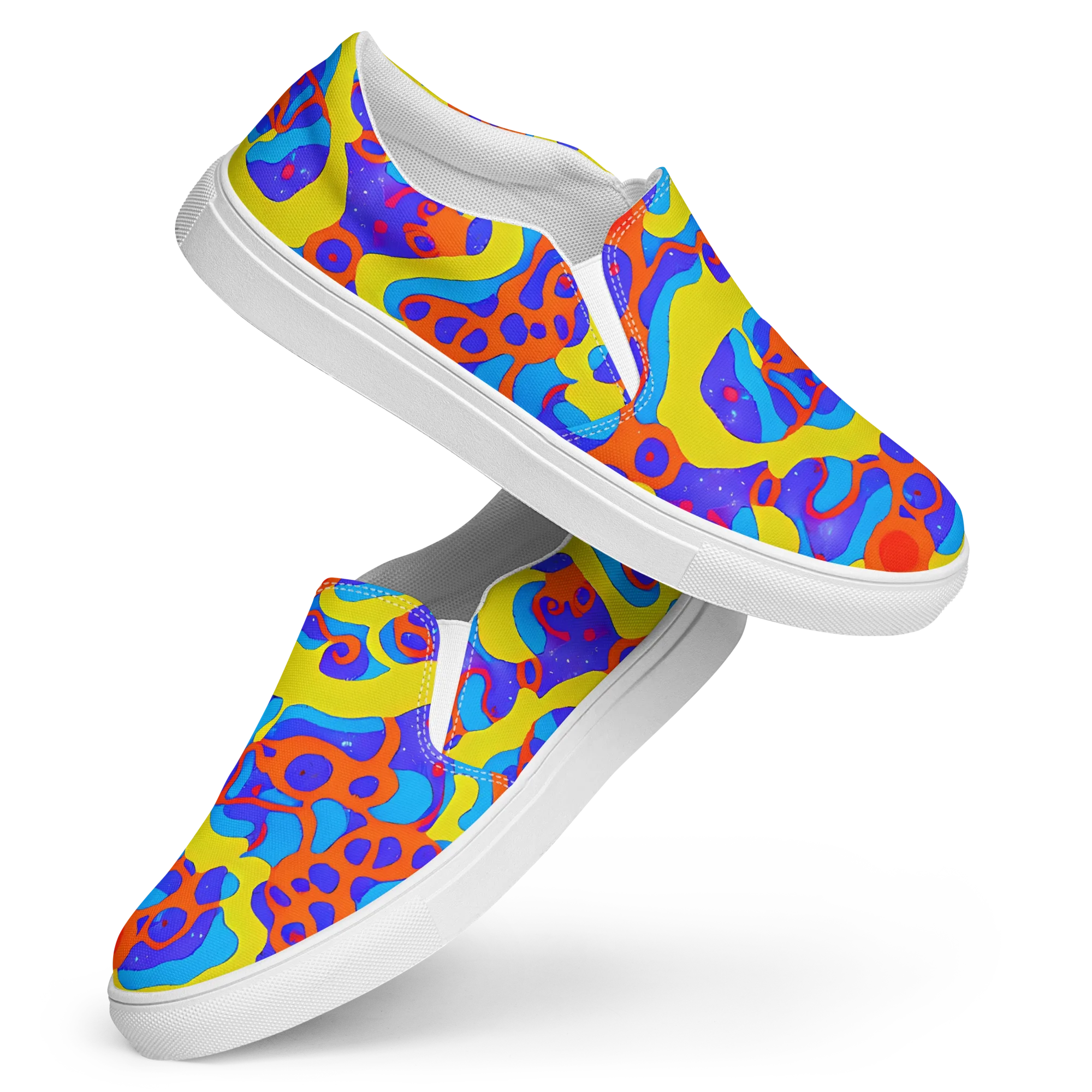 Elmyr's Enigma on Women's Slip-On Canvas Shoes — Front