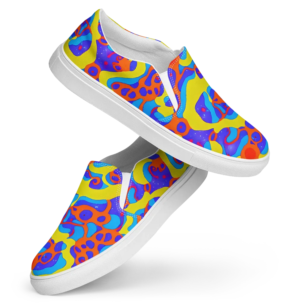 Elmyr's Enigma on Women's Slip-On Canvas Shoes — Front