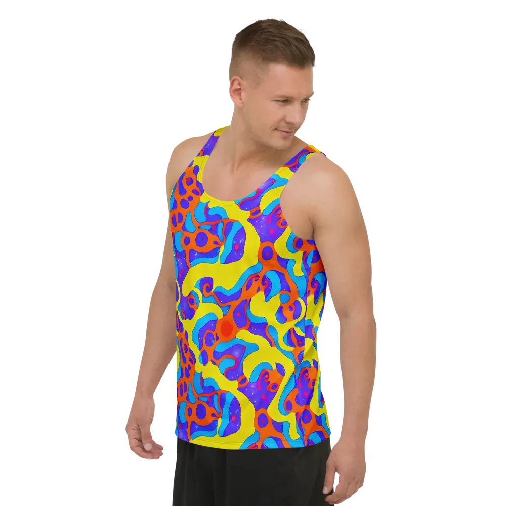 Elmyr's Enigma on Men's Tank Top — Left Front