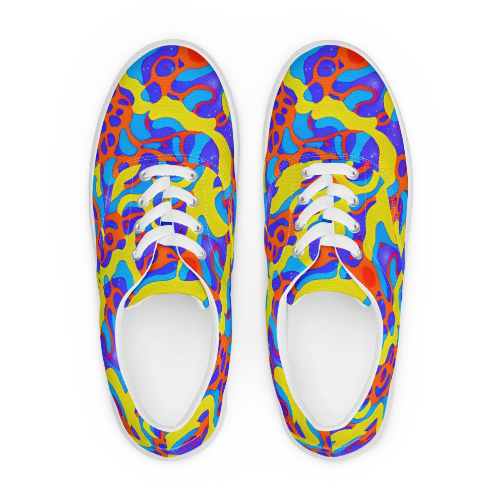Elmyr's Enigma on Men's Lace-Up Canvas Shoes — Front
