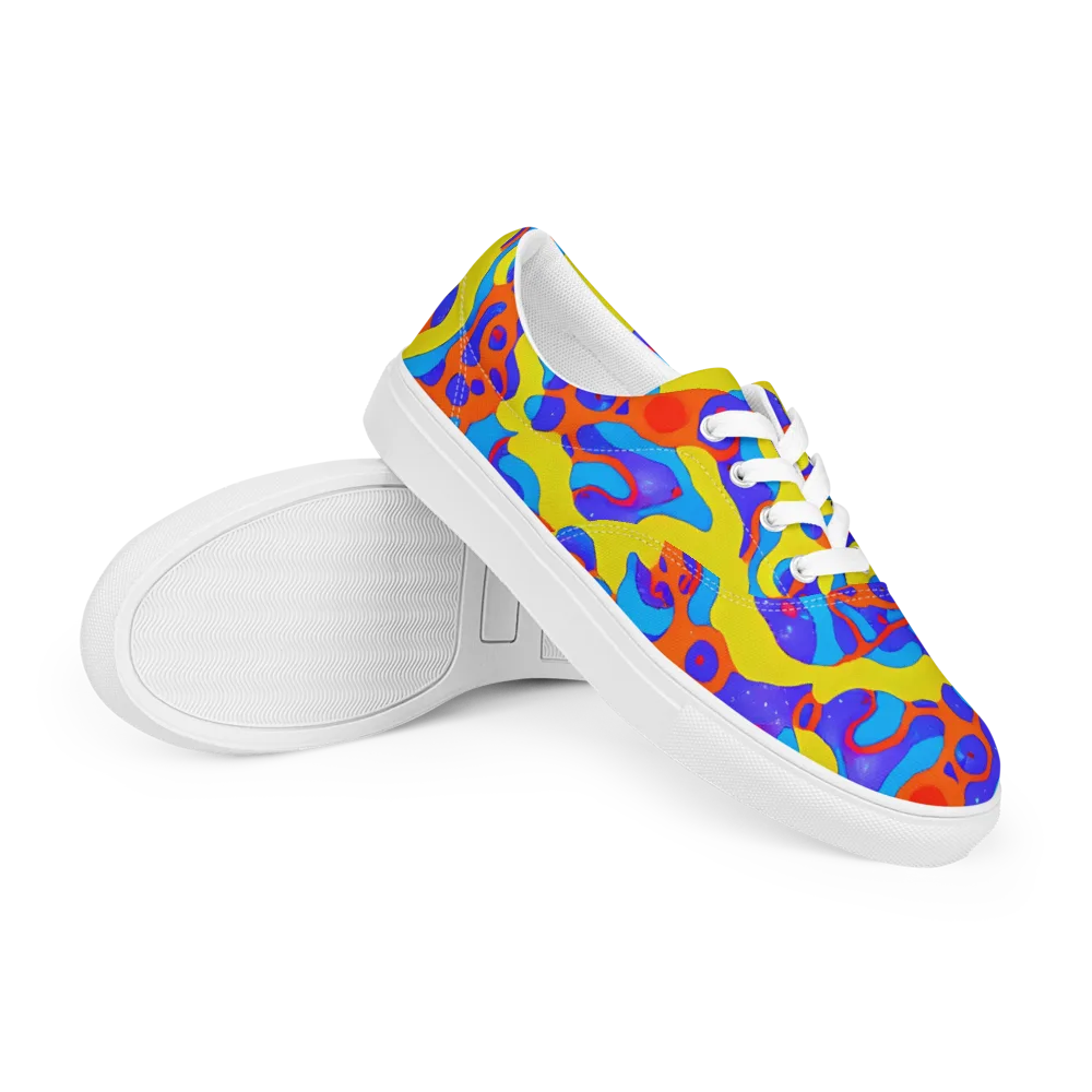 Elmyr's Enigma on Men's Lace-Up Canvas Shoes — Right Front