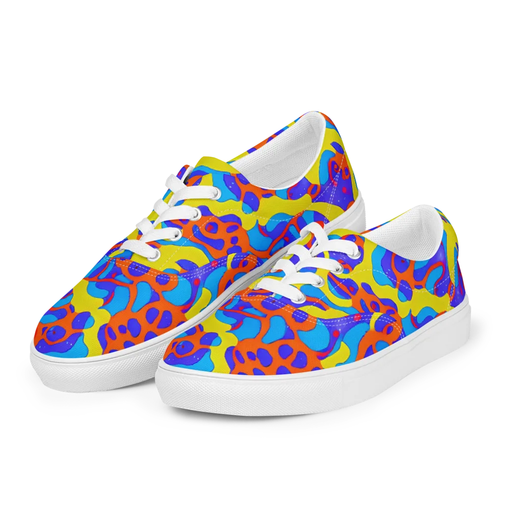 Elmyr's Enigma on Men's Lace-Up Canvas Shoes — Left Front