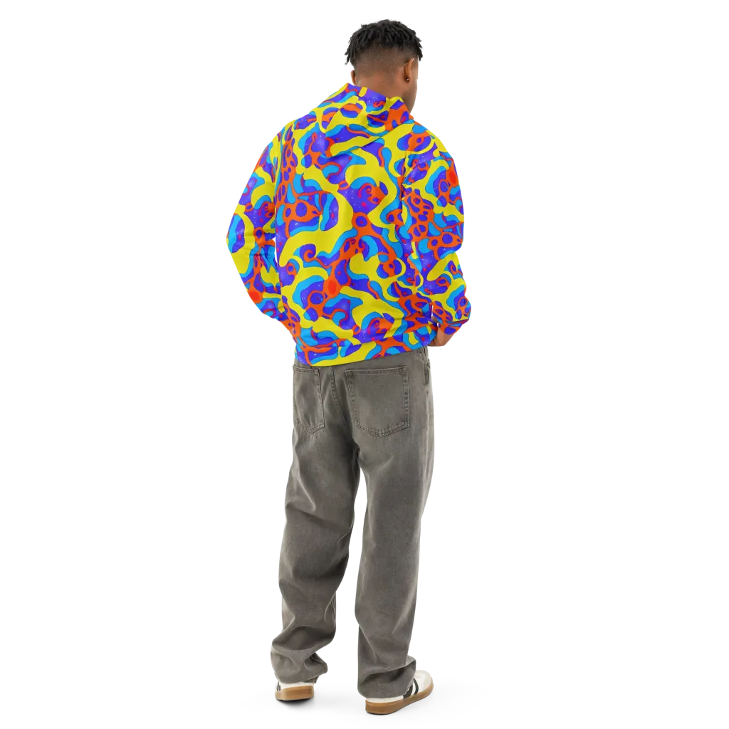 Elmyr's Enigma on Cotton Hoodie — Back