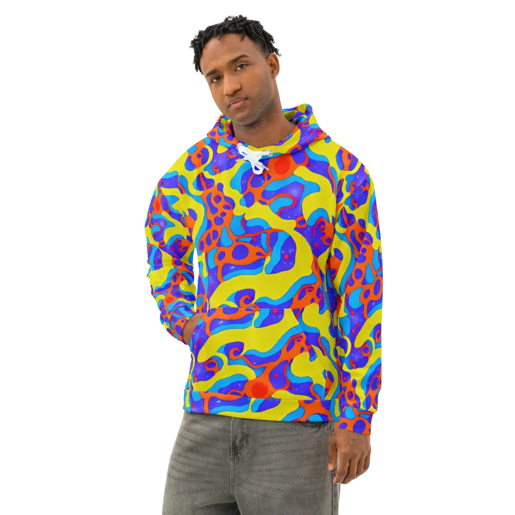 Elmyr's Enigma on Cotton Hoodie — Left Front